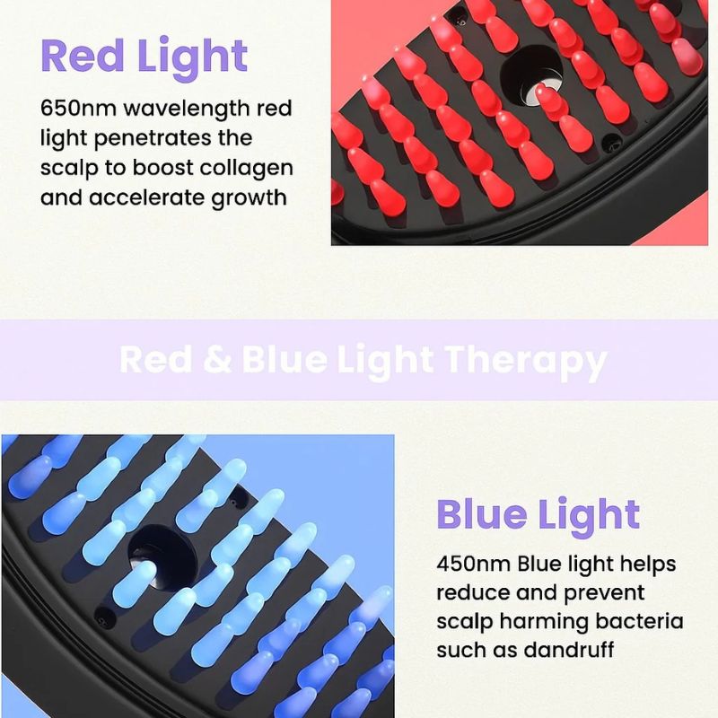 LED HAIR THERAPY BRUSH